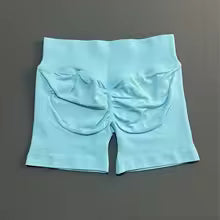 aura active BBL shorts - light blue